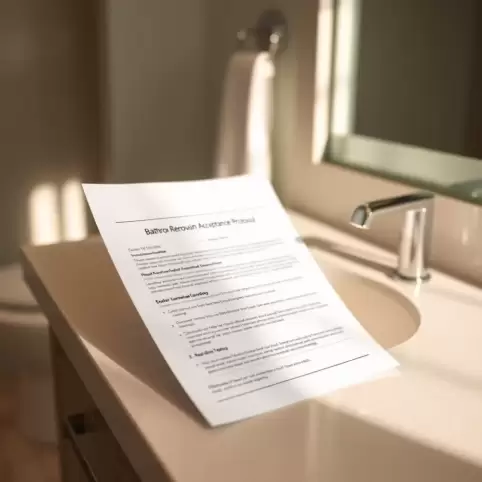 Protokół Odbioru Remontu Łazienki